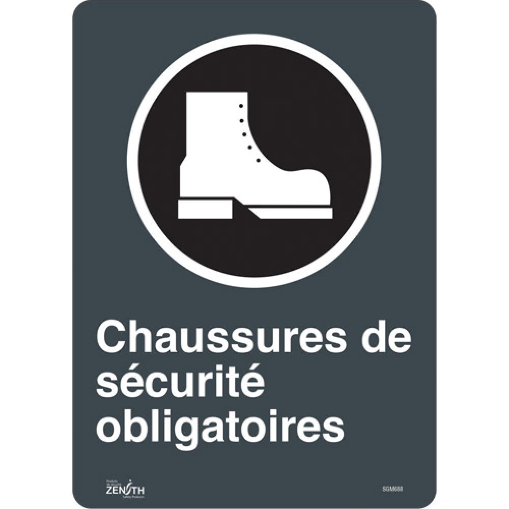 &#34;Chaussures De Sécurité Obligatoires&#34; Sign<span class=' ItemWarning' style='display:block;'>Item is usually in stock, but we&#39;ll be in touch if there&#39;s a problem<br /></span>