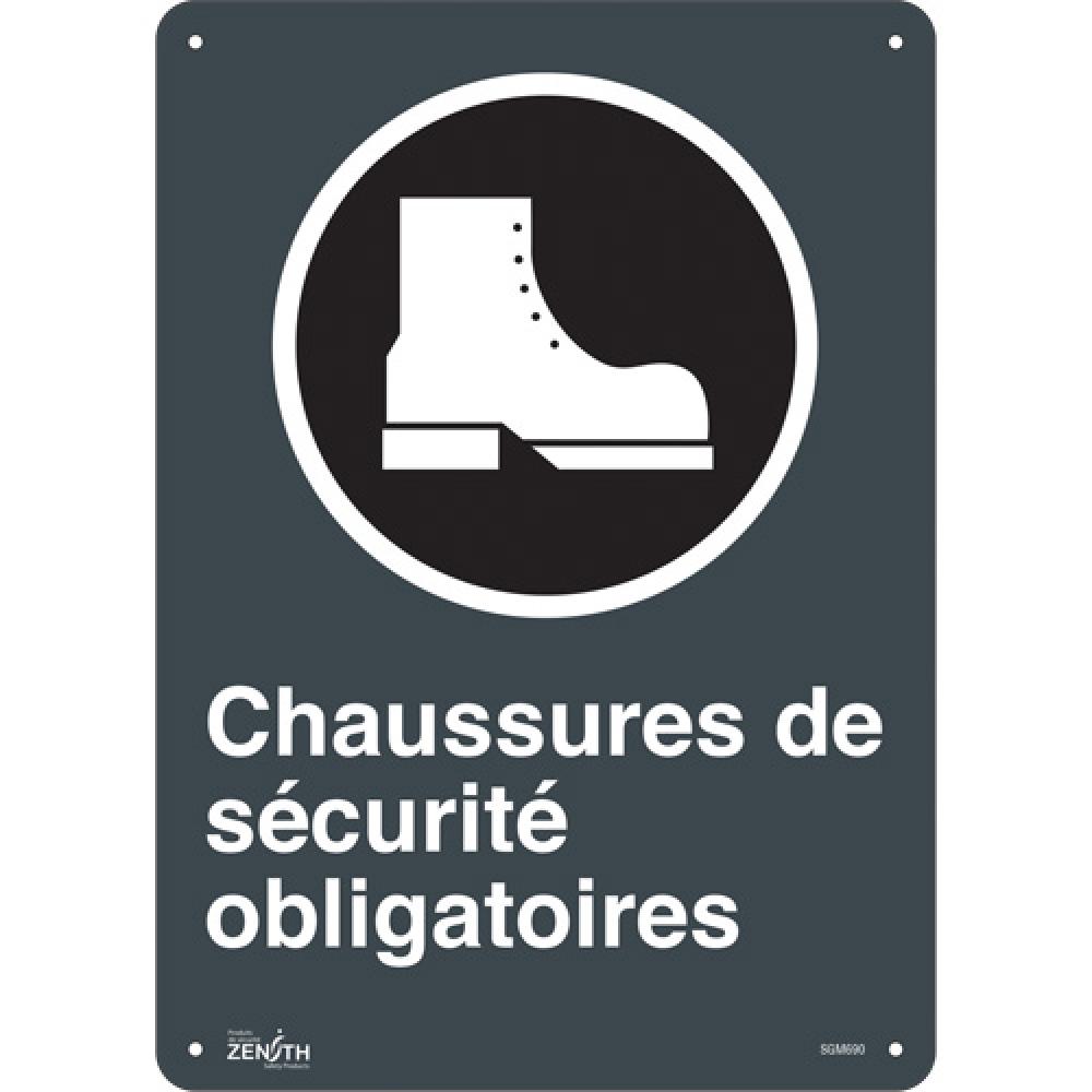 &#34;Chaussures De Sécurité Obligatoires&#34; Sign<span class=' ItemWarning' style='display:block;'>Item is usually in stock, but we&#39;ll be in touch if there&#39;s a problem<br /></span>