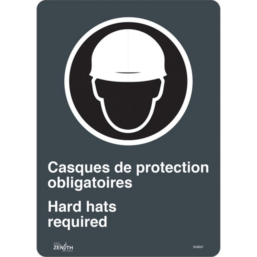 &#34;Hard Hats Required&#34; Sign<span class=' ItemWarning' style='display:block;'>Item is usually in stock, but we&#39;ll be in touch if there&#39;s a problem<br /></span>