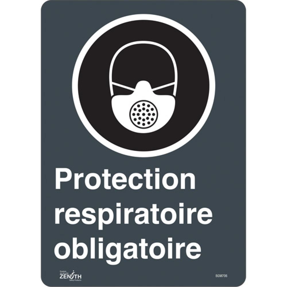 &#34;Protection Respiratoire Obligatoire&#34; Sign<span class=' ItemWarning' style='display:block;'>Item is usually in stock, but we&#39;ll be in touch if there&#39;s a problem<br /></span>