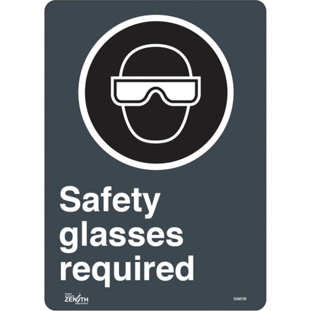 &#34;Safety Glasses Required&#34; Sign<span class=' ItemWarning' style='display:block;'>Item is usually in stock, but we&#39;ll be in touch if there&#39;s a problem<br /></span>