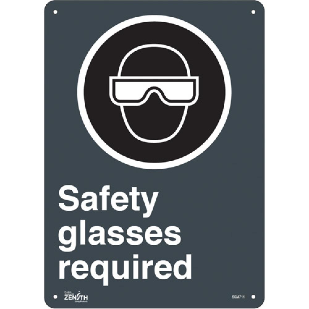 &#34;Safety Glasses Required&#34; Sign<span class=' ItemWarning' style='display:block;'>Item is usually in stock, but we&#39;ll be in touch if there&#39;s a problem<br /></span>