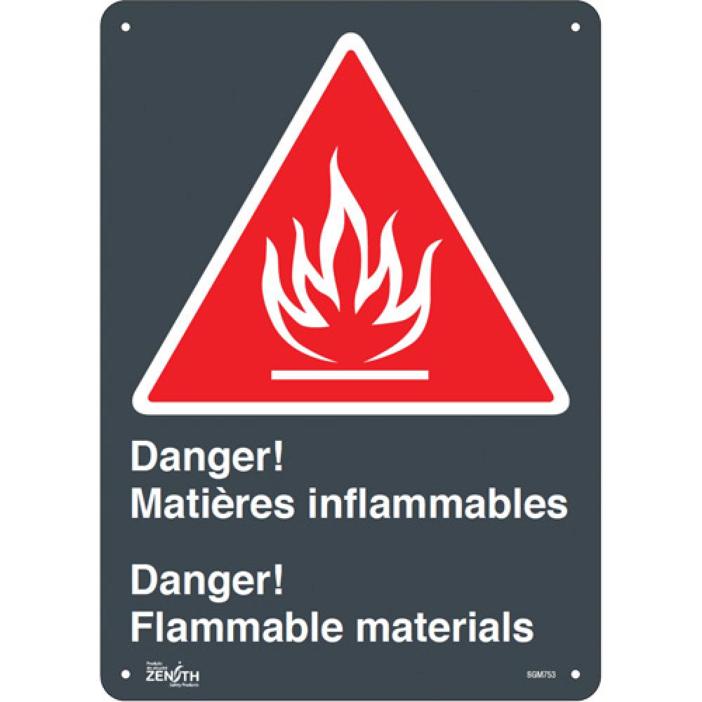 &#34;Matières Inflammables/Flammable Materials&#34; Sign<span class=' ItemWarning' style='display:block;'>Item is usually in stock, but we&#39;ll be in touch if there&#39;s a problem<br /></span>