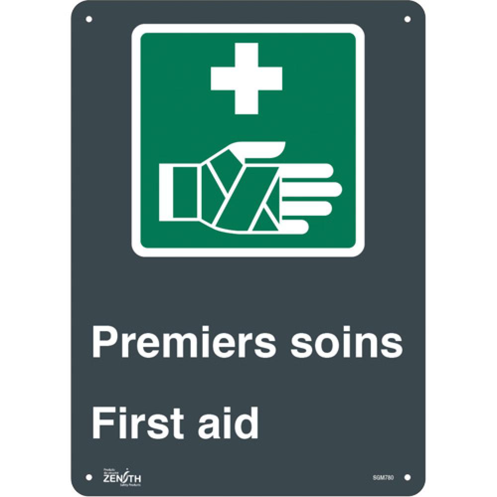 &#34;Premier Soins/First Aid&#34; Sign<span class=' ItemWarning' style='display:block;'>Item is usually in stock, but we&#39;ll be in touch if there&#39;s a problem<br /></span>