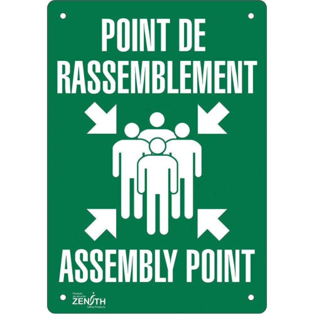 &#34;Point de rassemblement/Assembly Point&#34; Sign<span class=' ItemWarning' style='display:block;'>Item is usually in stock, but we&#39;ll be in touch if there&#39;s a problem<br /></span>