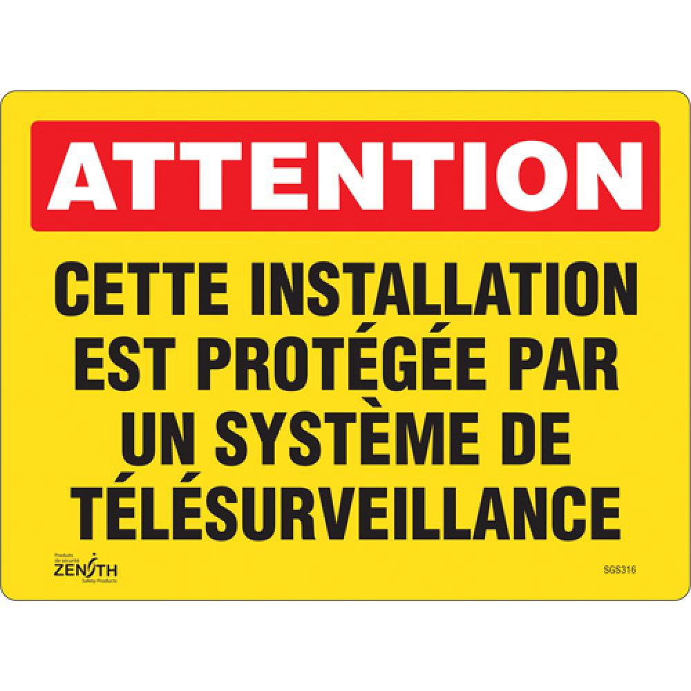 SIGN 8.5&#34;X11.5&#34;, ATT PROTEG SYST TELESURVEIL, VL<span class='Notice ItemWarning' style='display:block;'>Item has been discontinued<br /></span>