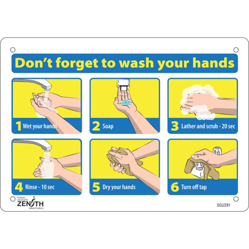 &#34;Don&#39;t Forget to Wash Your Hands&#34; Pictogram Sign<span class=' ItemWarning' style='display:block;'>Item is usually in stock, but we&#39;ll be in touch if there&#39;s a problem<br /></span>