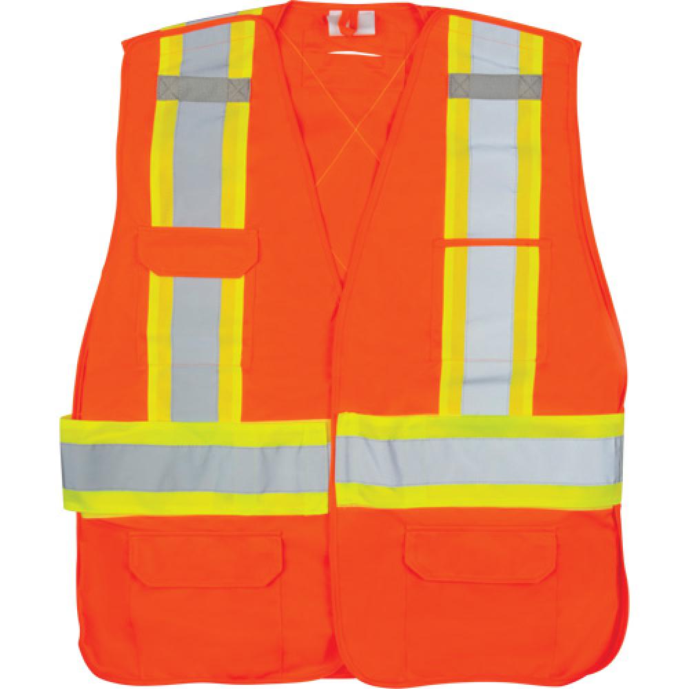 CSA-Compliant High-Visibility Surveyor Vest<span class=' ItemWarning' style='display:block;'>Item is usually in stock, but we&#39;ll be in touch if there&#39;s a problem<br /></span>