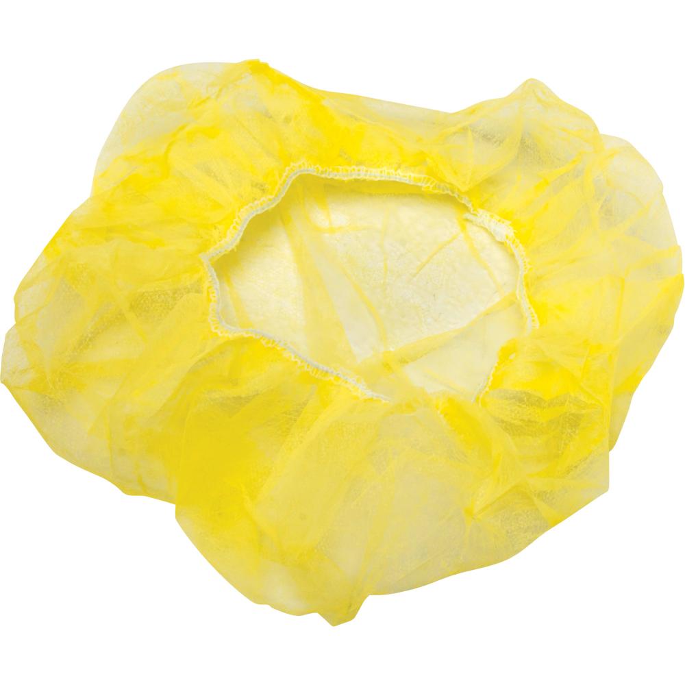 BOUFFANT CAP, 24&#34;,NON-WOVEN,YELLOW<span class=' ItemWarning' style='display:block;'>Item is usually in stock, but we&#39;ll be in touch if there&#39;s a problem<br /></span>