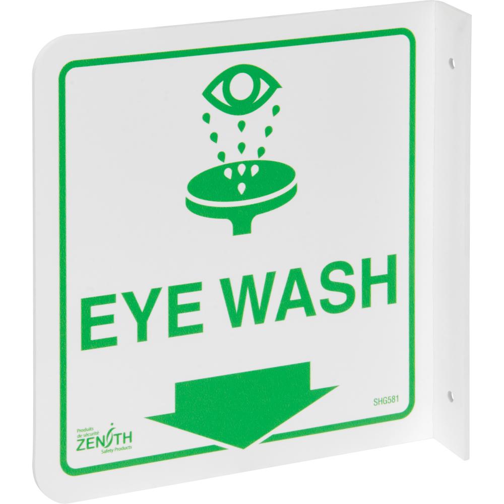 SIGN,PROJ,8&#34;X8&#34; 90D, &#34;EYE WASH&#34;<span class=' ItemWarning' style='display:block;'>Item is usually in stock, but we&#39;ll be in touch if there&#39;s a problem<br /></span>