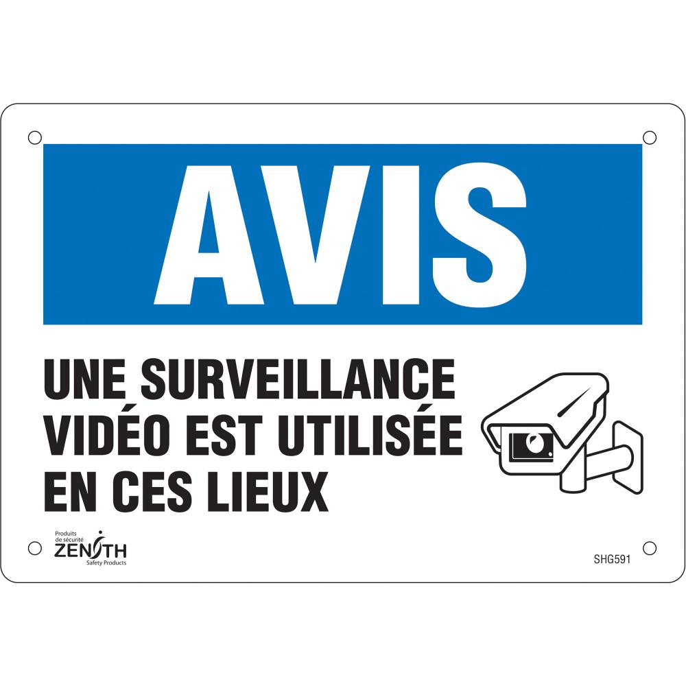 SIGN 7&#34;X10&#34; AVIS SURVEILLANCE VIDEO UTULISEE,PL<span class=' ItemWarning' style='display:block;'>Item is usually in stock, but we&#39;ll be in touch if there&#39;s a problem<br /></span>