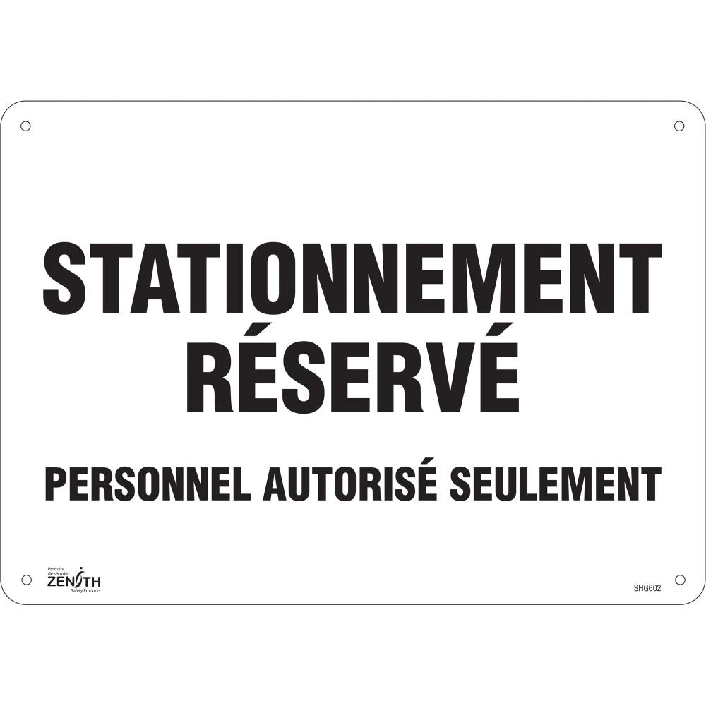 SIGN 10&#34;X14&#34; STATIONMNTRESERV AUTORISE SLMNT,AL<span class=' ItemWarning' style='display:block;'>Item is usually in stock, but we&#39;ll be in touch if there&#39;s a problem<br /></span>