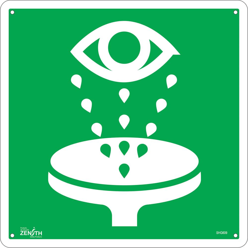 SIGN 12&#34; EYE WASH PICTO,AL<span class=' ItemWarning' style='display:block;'>Item is usually in stock, but we&#39;ll be in touch if there&#39;s a problem<br /></span>