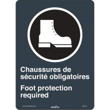 Zenith Safety Products SGI140 - "Chaussures de Sécurité / Foot Protection" CSA Safety Sign