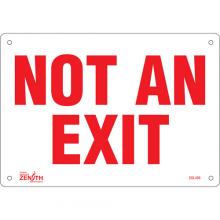 Zenith Safety Products SGL456 - "Not An Exit" Sign