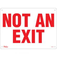 Zenith Safety Products SGL460 - "Not An Exit" Sign