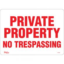 Zenith Safety Products SGL464 - "Private Property" Sign