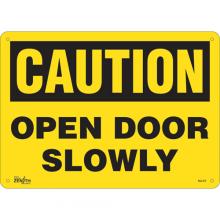 Zenith Safety Products SGL472 - "Open Door Slowly" Sign