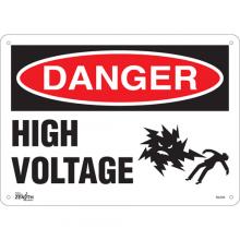 Zenith Safety Products SGL634 - "High Voltage" Sign