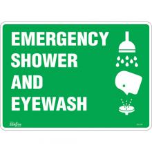 Zenith Safety Products SGL704 - "Emergency Shower And Eyewash" Sign