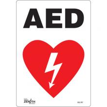 Zenith Safety Products SGL767 - "AED" Sign