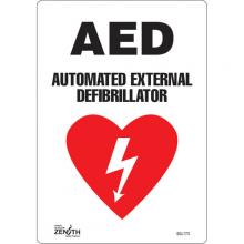 Zenith Safety Products SGL773 - "AED Automated External Defibrillator" Sign