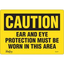 Zenith Safety Products SGL877 - "Ear And Eye Protection" Sign