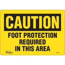 Zenith Safety Products SGL901 - "Foot Protection Required" Sign