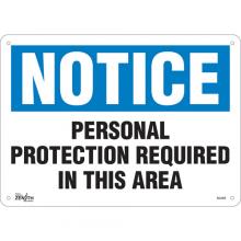 Zenith Safety Products SGL935 - "Personal Protection Required" Sign