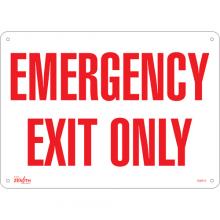 Zenith Safety Products SGM074 - "Emergency Exit" Sign