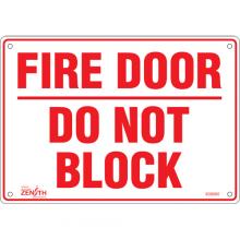 Zenith Safety Products SGM090 - "Fire Door" Sign