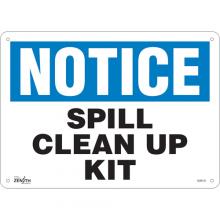 Zenith Safety Products SGM131 - "Spill Clean Up Kit" Sign