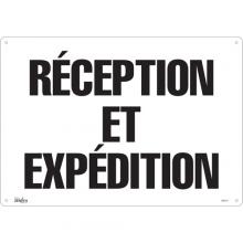 Zenith Safety Products SGM177 - "Réception et Expédition" Sign