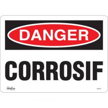 Zenith Safety Products SGM314 - "Corrosif" Sign