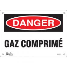 Zenith Safety Products SGM325 - "Gaz Comprimé" Sign