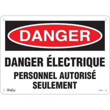 Zenith Safety Products SGM381 - "Personnel Autorisé Seulement" Sign