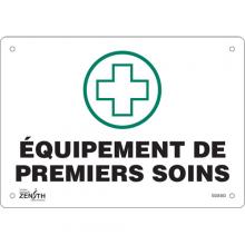 Zenith Safety Products SGM483 - "Premiers Soins" Sign