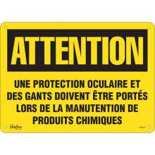 Zenith Safety Products SGM545 - "Protection Oculaire" Sign