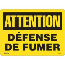 Zenith Safety Products SGM586 - "Défense De Fumer" Sign