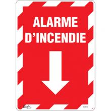 Zenith Safety Products SGM640 - "Alarme D'Incendie" Arrow Sign