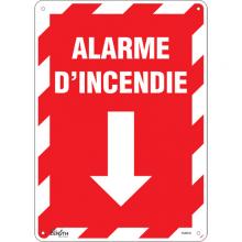 Zenith Safety Products SGM642 - "Alarme D'Incendie" Arrow Sign