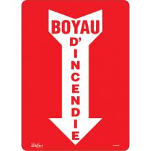 Zenith Safety Products SGM646 - "Boyau D'Incendie" Arrow Sign