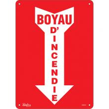 Zenith Safety Products SGM647 - "Boyau D'Incendie" Arrow Sign