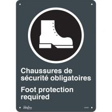 Zenith Safety Products SGM686 - "Chaussures de Sécurité / Foot Protection" CSA Safety Sign