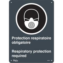 Zenith Safety Products SGM704 - "Protection Respiratoire Respiratory Protection" Sign