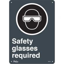 Zenith Safety Products SGM710 - "Safety Glasses Required" Sign