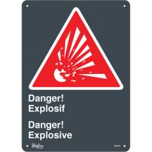 Zenith Safety Products SGM738 - "Explosif/Explosive" Sign