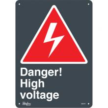 Zenith Safety Products SGM744 - "High Voltage" Sign