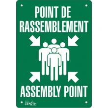 Zenith Safety Products SGP169 - "Point de rassemblement/Assembly Point" Sign