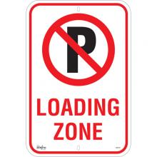 Zenith Safety Products SGP347 - No Parking "Loading Zone" Sign